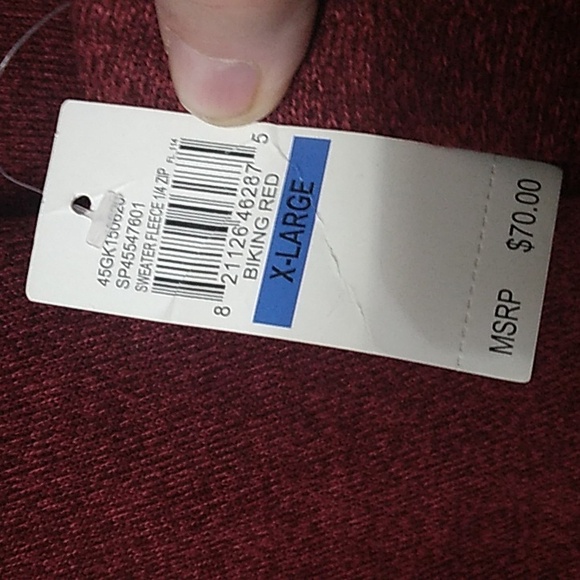 IZOD Men’s LS Pullover 1/4 Zip Essential Sweater - Picture 6 of 10